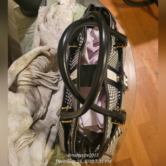 🚫SOLD🚫L.A.M.B. Gwen Stefani Samburu Hopewell Expandable Satchel Luxury - Picture 4 of 16